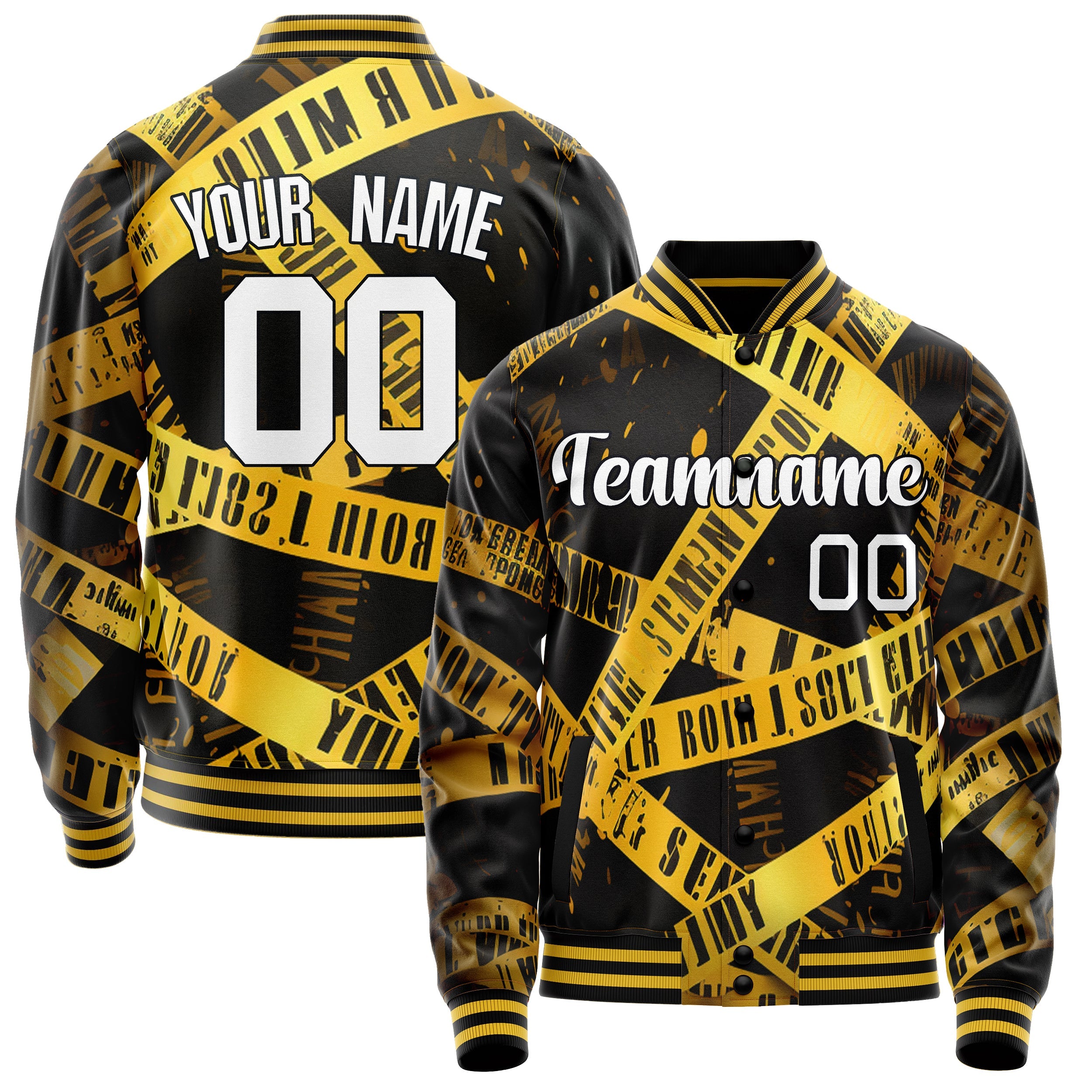 Custom Warning Tape Jacket JA02240824PA013