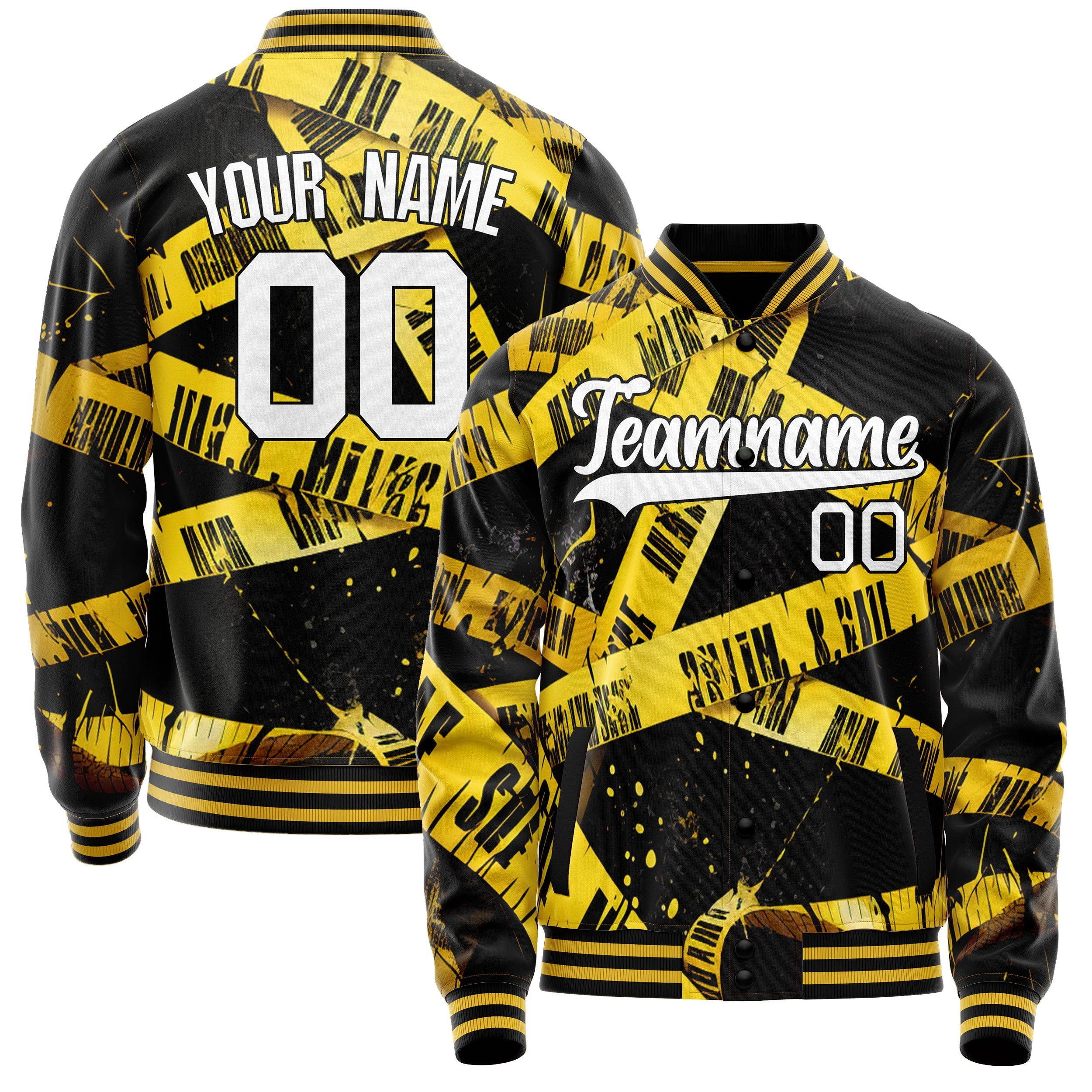 Custom Warning Tape Jacket JA02240824PA014