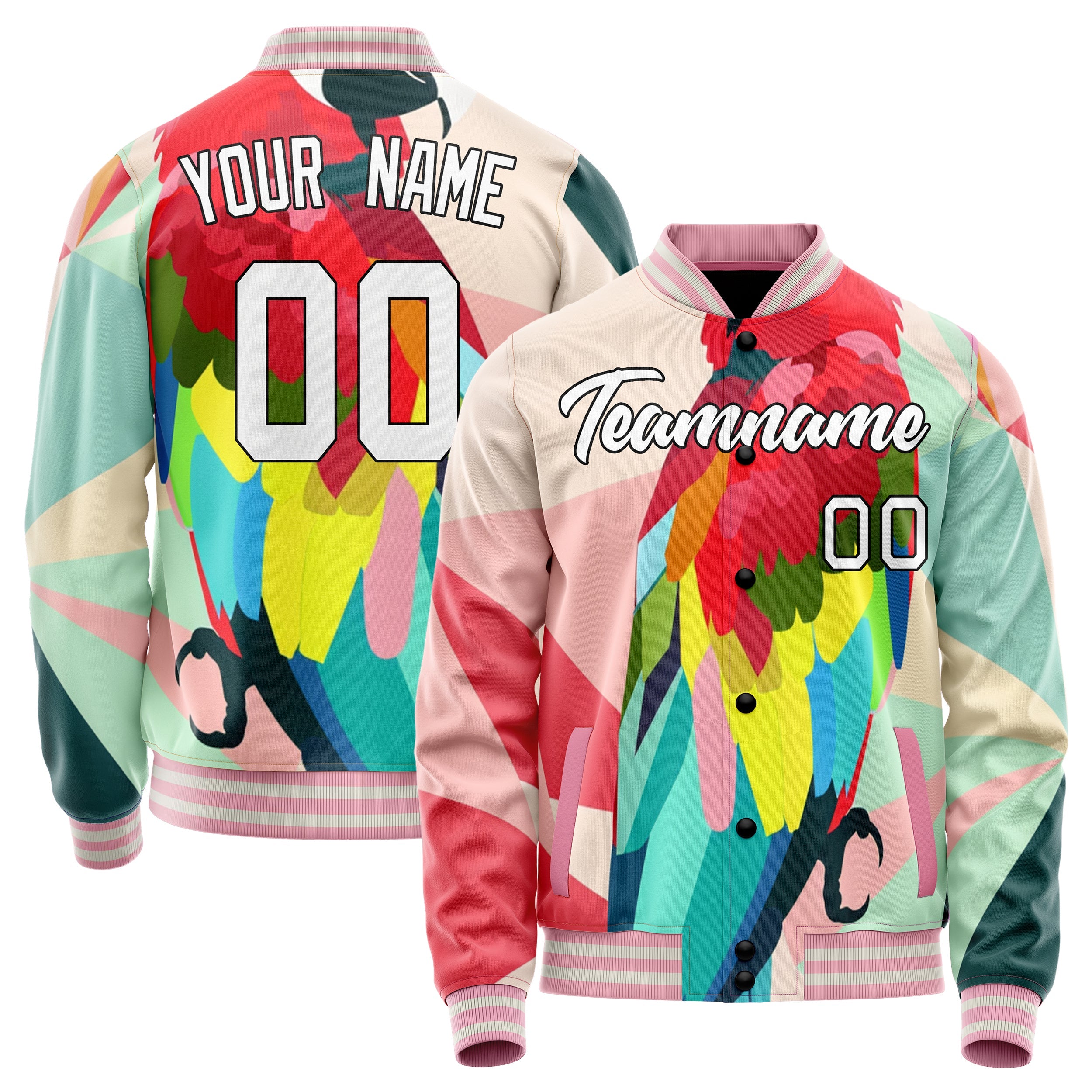 Custom Rainbow Pattern Jacket JA02240824PA018