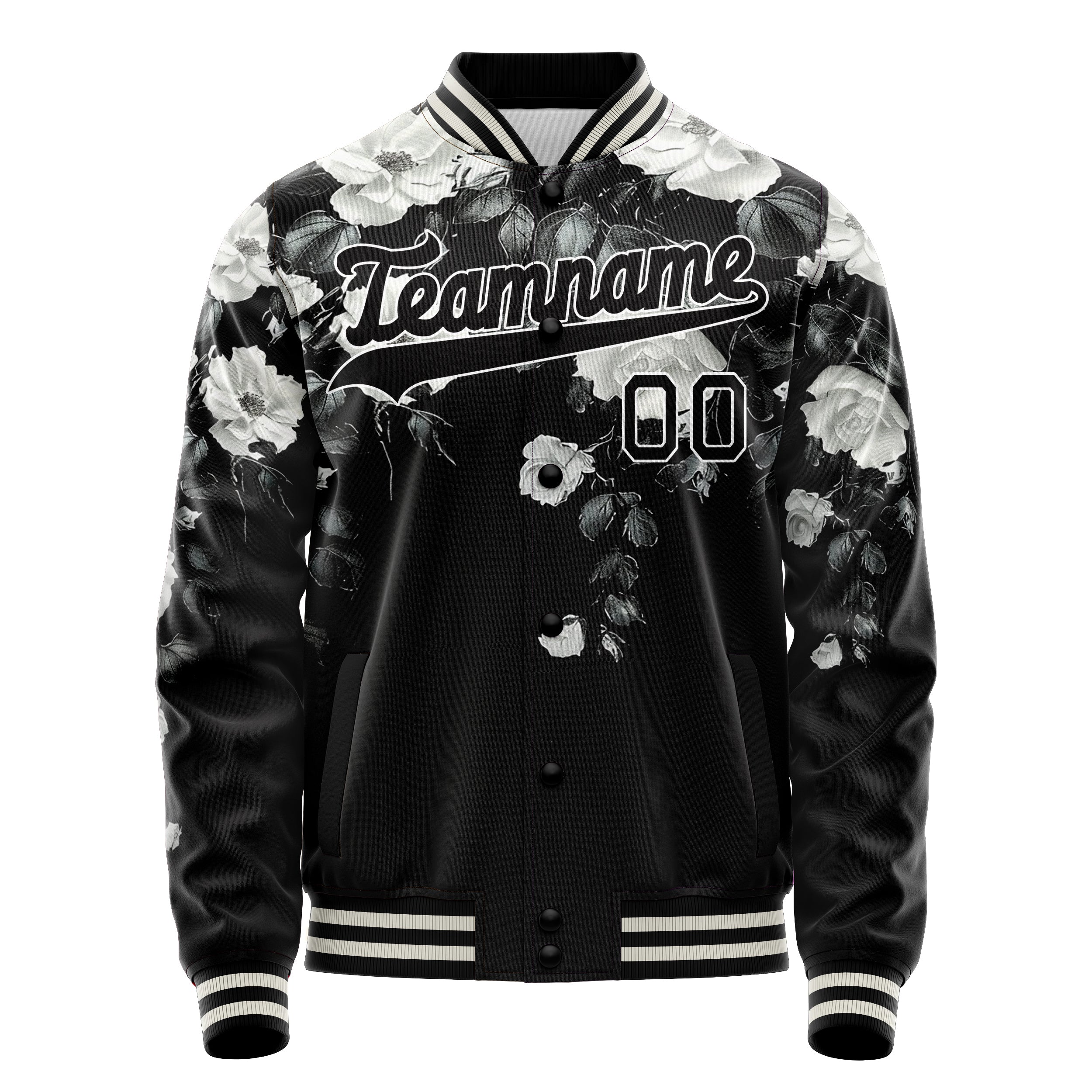 Custom White Rose Jacket