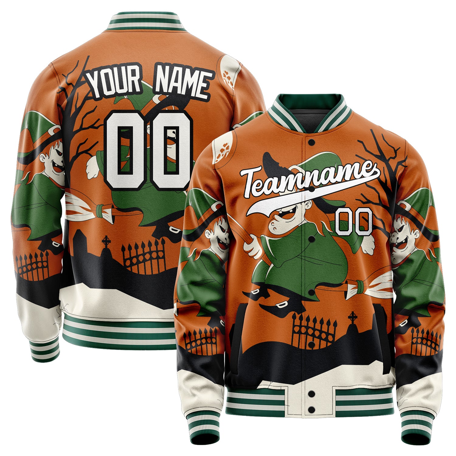 Custom Brown Halloween Jacket JA2240927SK003