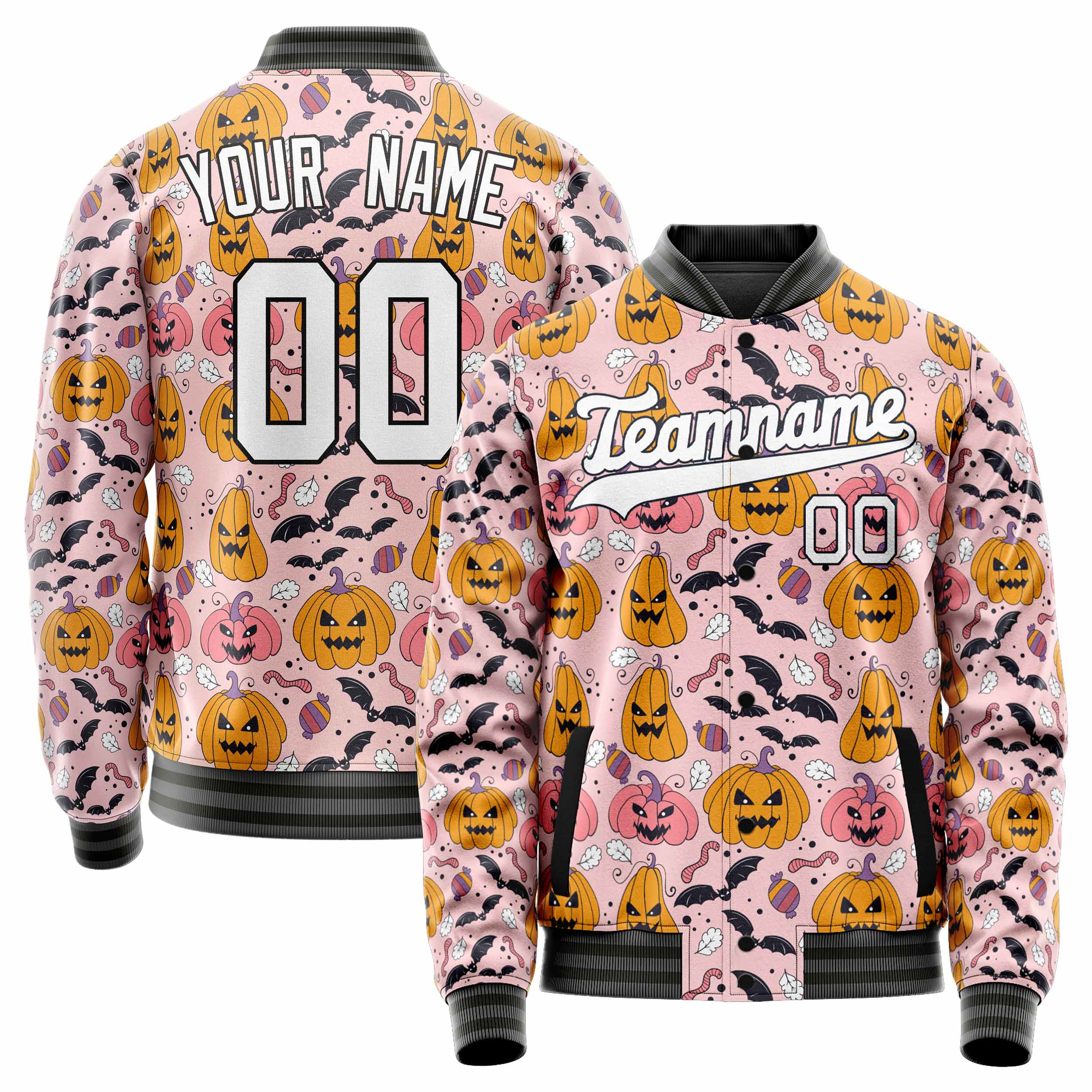 Custom Pink Halloween Jacket JA2240927SK020