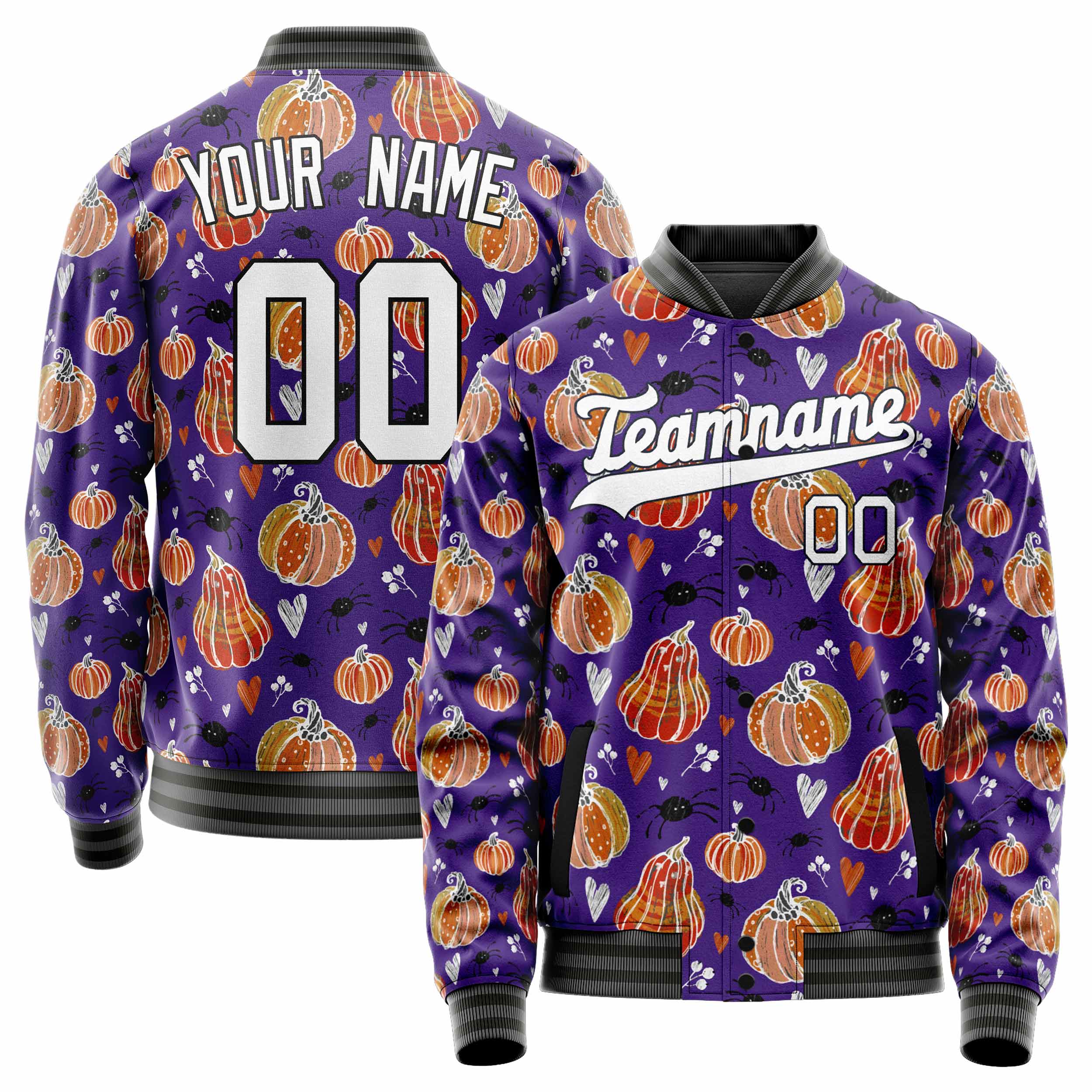 Custom Purple Halloween Jacket JA2240927SK021
